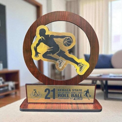 Roll Ball Championship Wooden Memento
